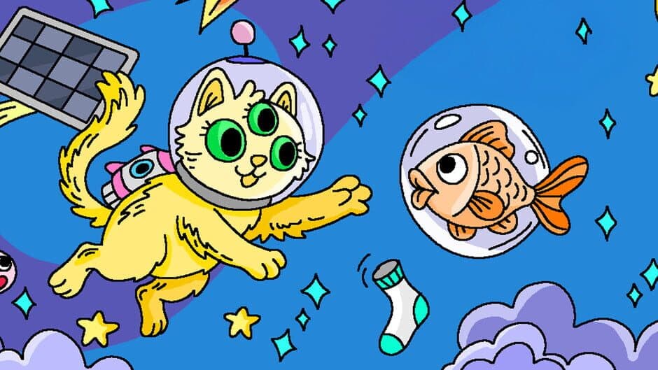 100 Cats Lost in Space Find & Color screenshot 4