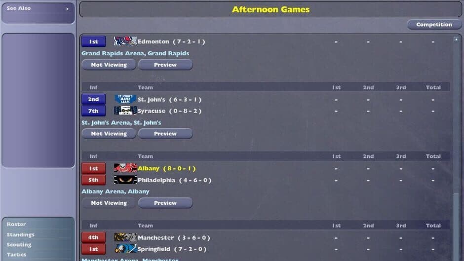NHL Eastside Hockey Manager 2005 screenshot 4