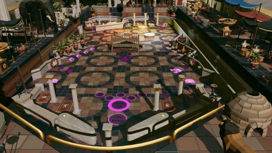 Roxy Raccoon's Pinball Panic: Roman Renaissance screenshot 1