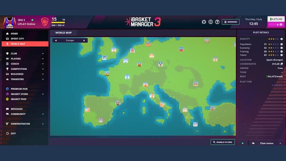 Ibasket Manager 3: Online Basketball Manager screenshot 2