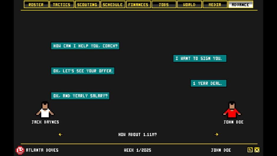 Retro Basketball Manager screenshot 1