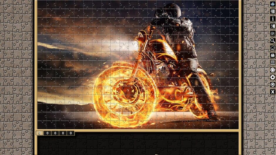 Pixel Puzzles Traditional Jigsaws: Motorbikes screenshot 1