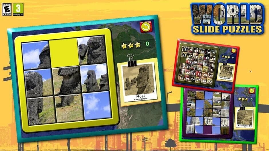 Kids Slide Puzzle World mystic squares 15 game screenshot 1