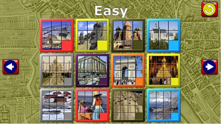 Kids Slide Puzzle World mystic squares 15 game screenshot 4