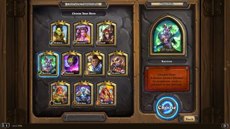 Hearthstone: Book of Mercenaries screenshot 1
