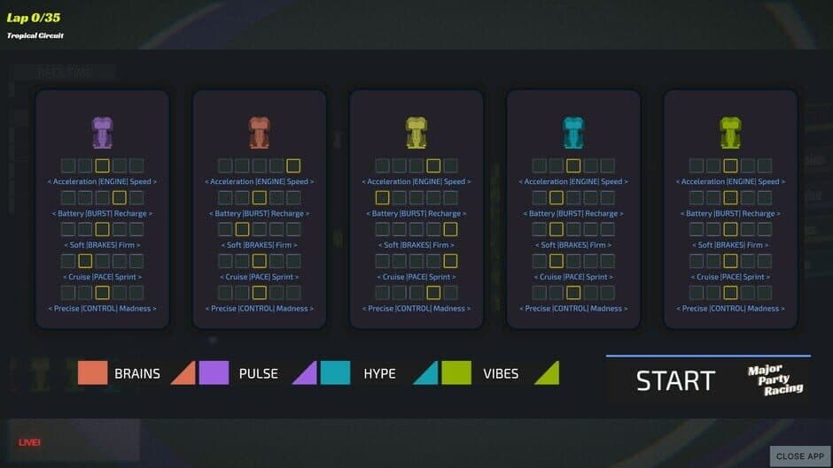 Major Party Racing screenshot 1