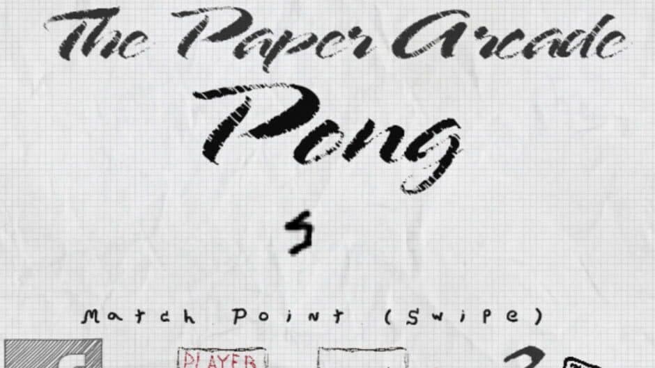 The Paper Arcade: Pong screenshot 1