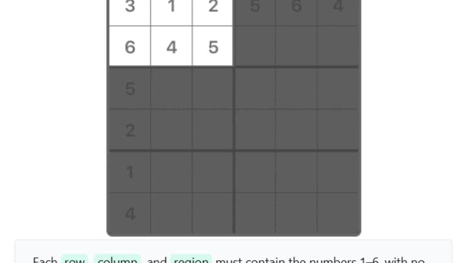 Mini Sudoku screenshot 1