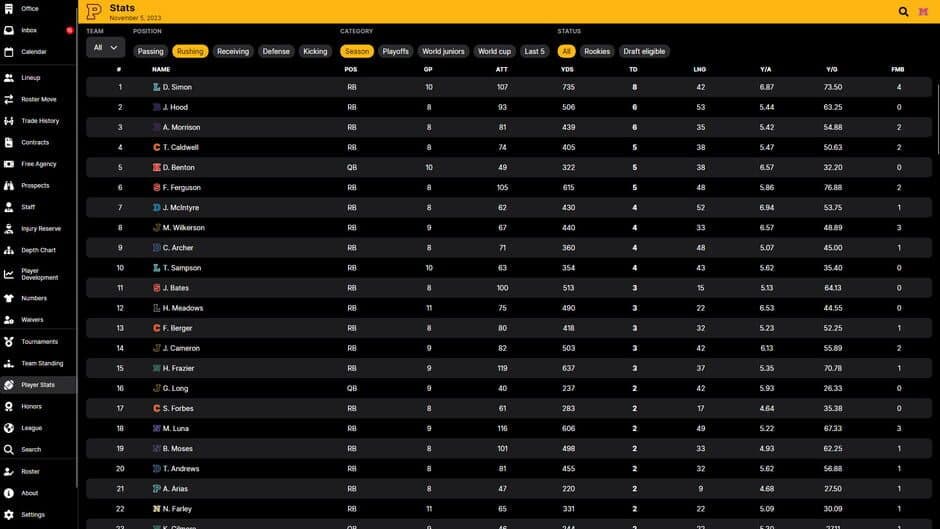 Football Legacy Manager 25 screenshot 4
