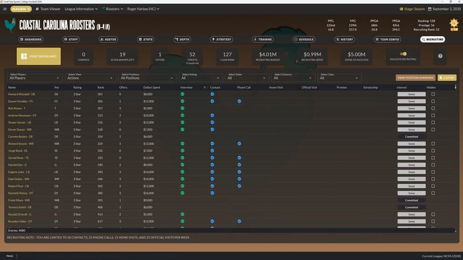 Draft Day Sports: College Football 2026 screenshot 4