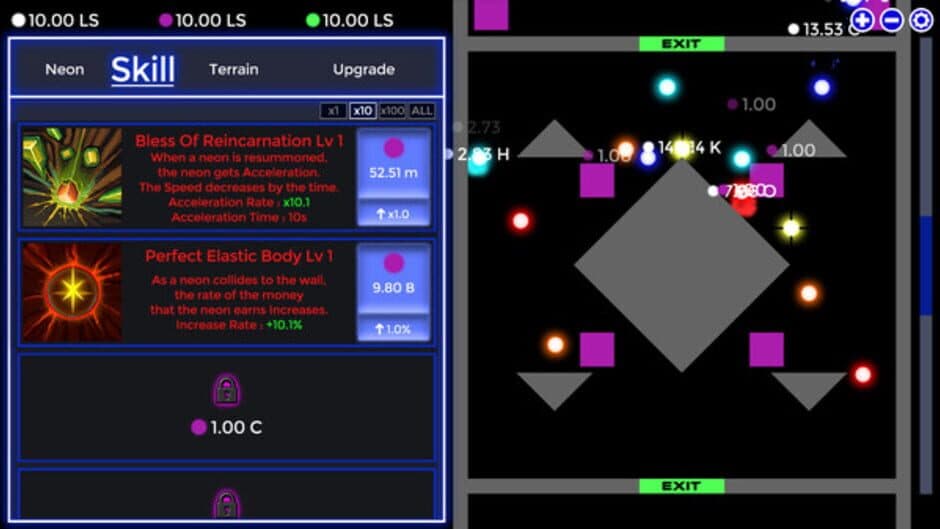 Neon Idle screenshot 2