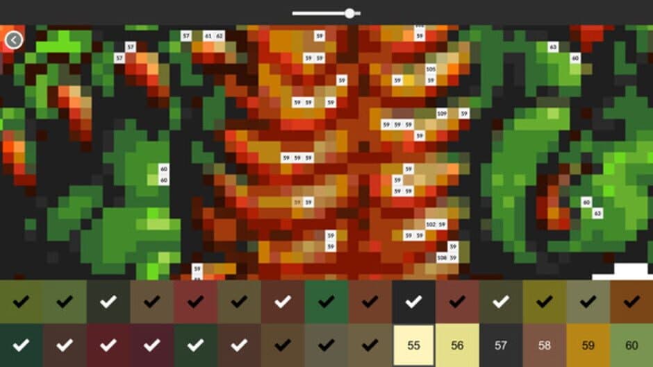 Retro-Pixel Color Palette: Color by Number screenshot 1