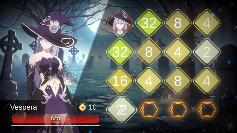 Battle Puzzle 2048: Wicked Witches screenshot 2