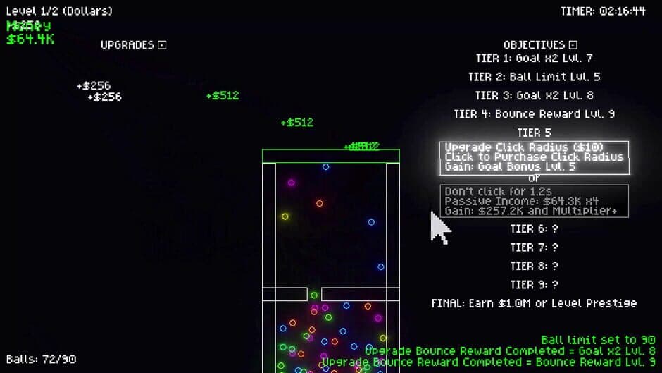 Clicker Climber: Reverse Pachinko screenshot 1