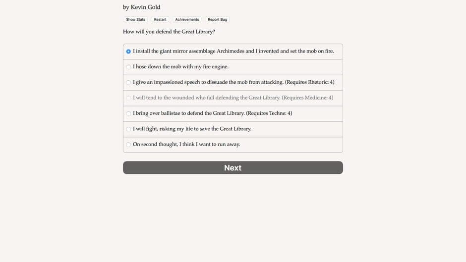 Choice of Alexandria screenshot 1