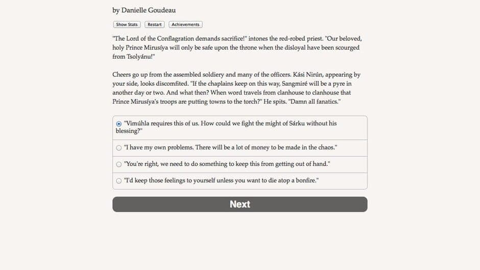 Choice of the Petal Throne screenshot 2