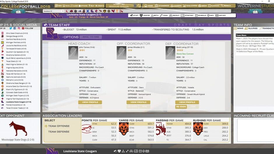 Draft Day Sports: College Football 2018 screenshot 6