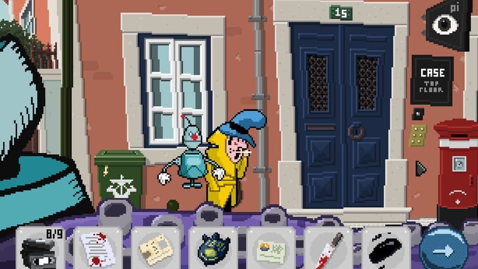 Detective Case and Clown Bot in: Murder in the Hotel Lisbon screenshot 4