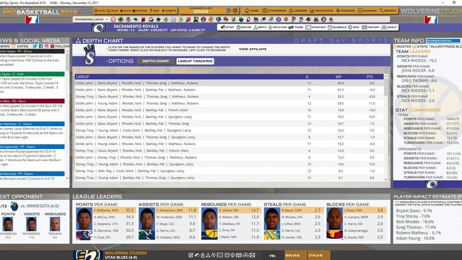 Draft Day Sports: Pro Basketball 2018 screenshot 5