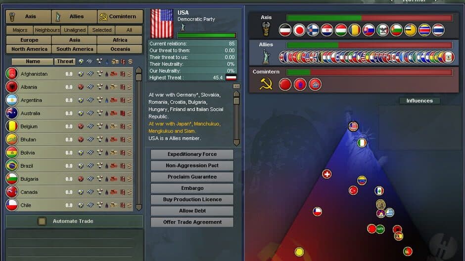 Hearts of Iron III screenshot 1