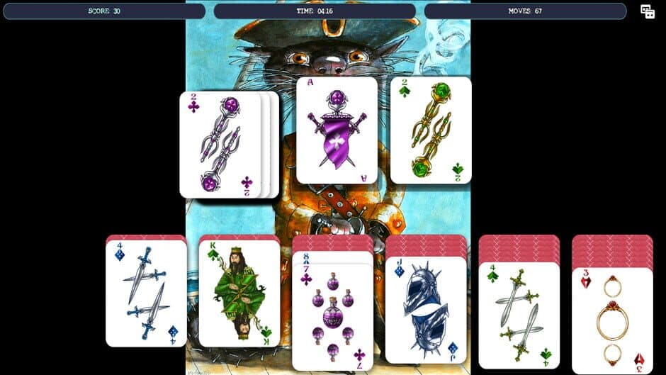 Solitaire - Cat Pirate Portrait screenshot 5