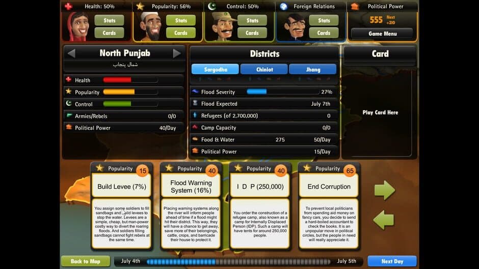 President for a Day - Floodings screenshot 4