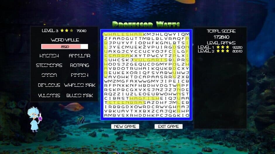 Professor Watts Word Search: Into the Ocean screenshot 5