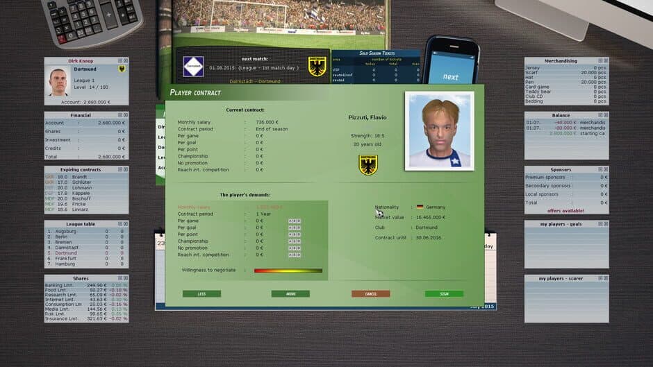 Club Manager 2016 screenshot 3