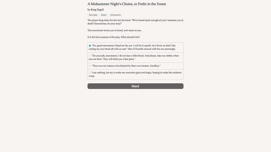 A Midsummer Night's Choice screenshot 5