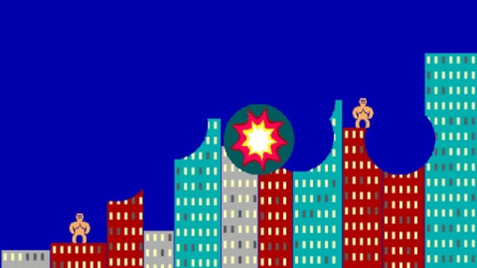 Qbasic Gorillas screenshot 1