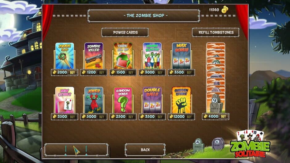 Zombie Solitaire screenshot 1