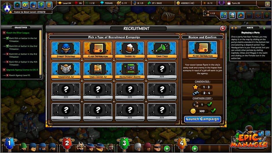 Epic Manager - Create Your Own Adventuring Agency screenshot 1