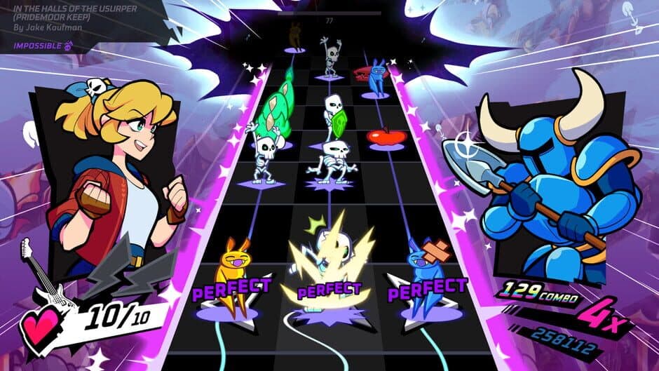 Rift of the NecroDancer: Shovel Knight - "In the Halls of the Usurper (Pridemoor Keep)" - Jake Kaufman screenshot 3