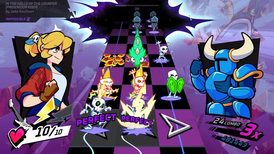 Rift of the NecroDancer: Shovel Knight - "In the Halls of the Usurper (Pridemoor Keep)" - Jake Kaufman screenshot 1