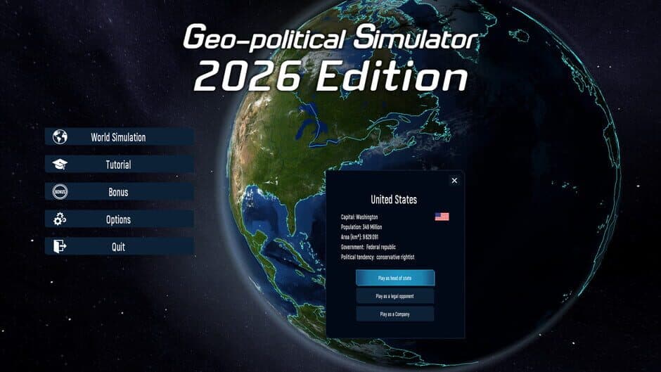 Geo-Political Simulator 2026 Edition screenshot 4