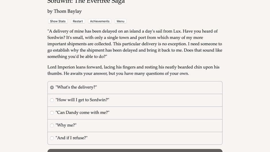 Sordwin: The Evertree Saga screenshot 1