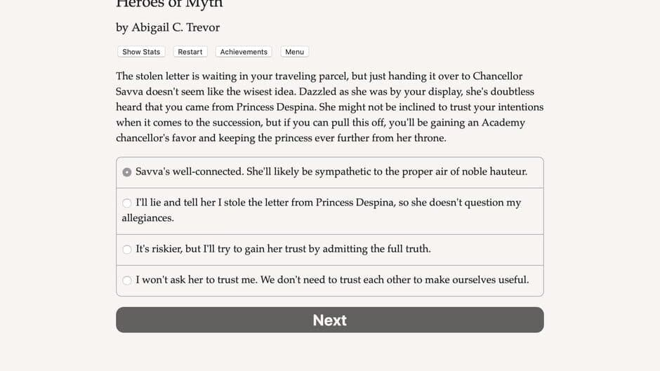 Heroes of Myth screenshot 1