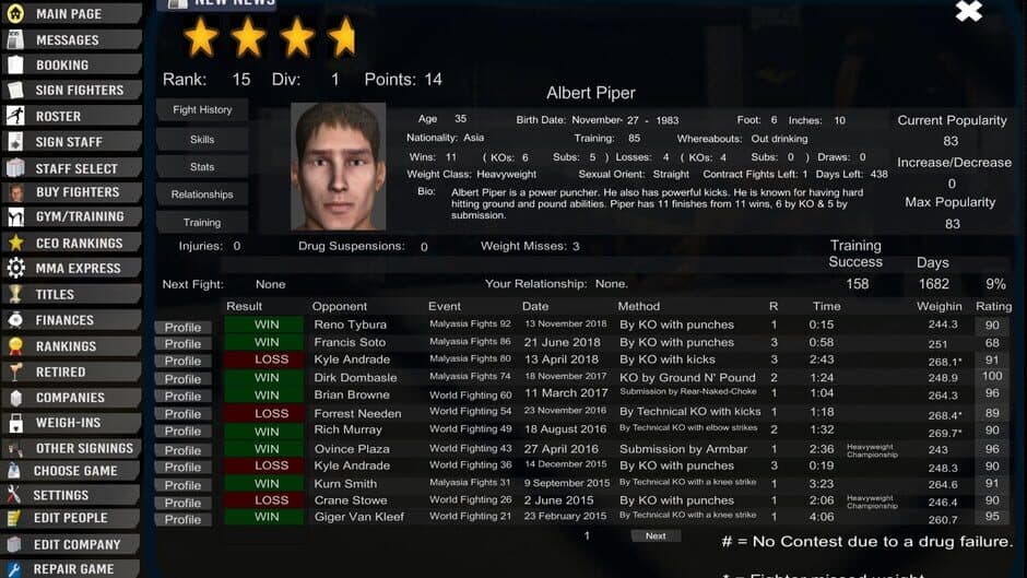 MMA President screenshot 2