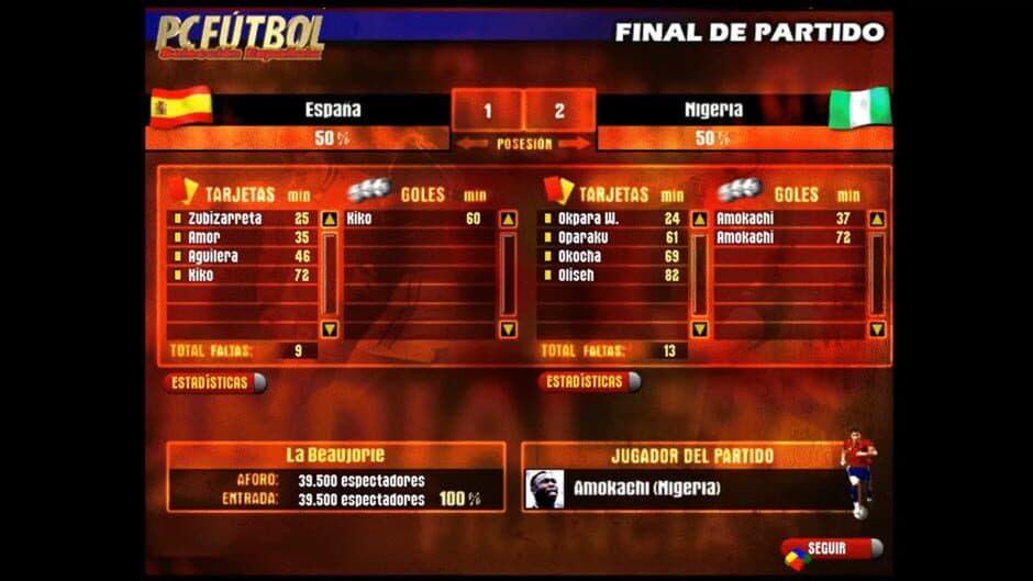 PC Fútbol Selección Española '98 screenshot 3