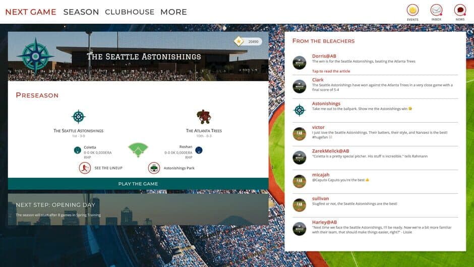 Astonishing Baseball 20 screenshot 1