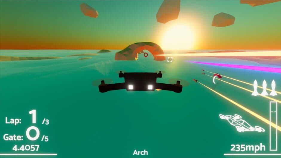 Sunset 20 Drone Racer screenshot 2