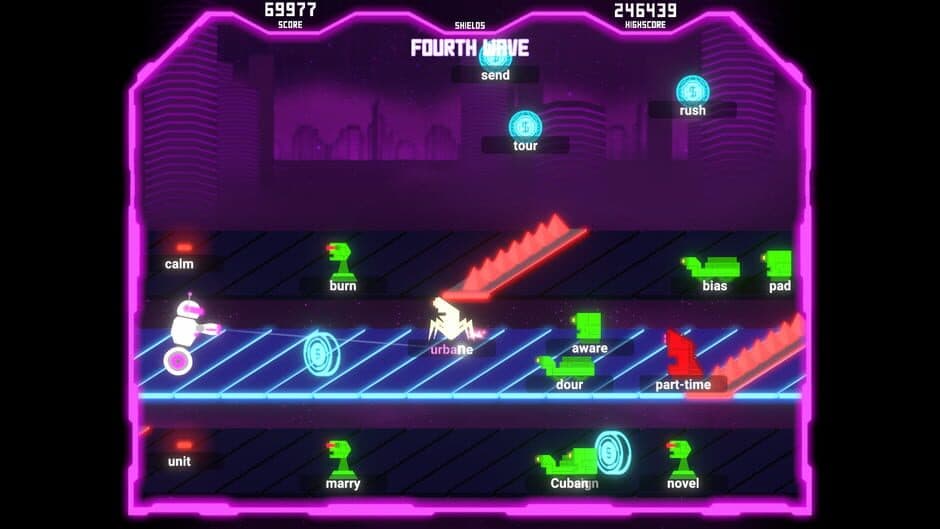 Tybot Invasion: The Typing Runner screenshot 1