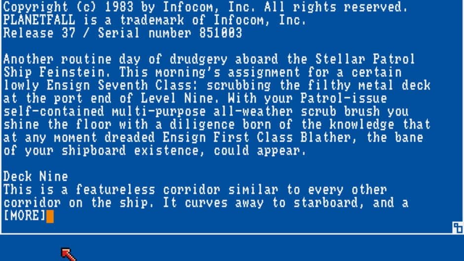 Planetfall screenshot 1