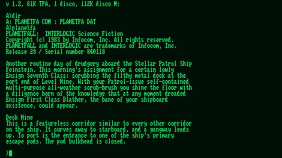 Planetfall screenshot 2