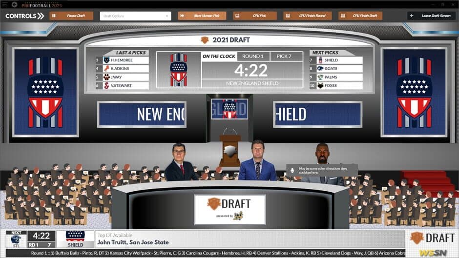 Draft Day Sports: Pro Football 2021 screenshot 1