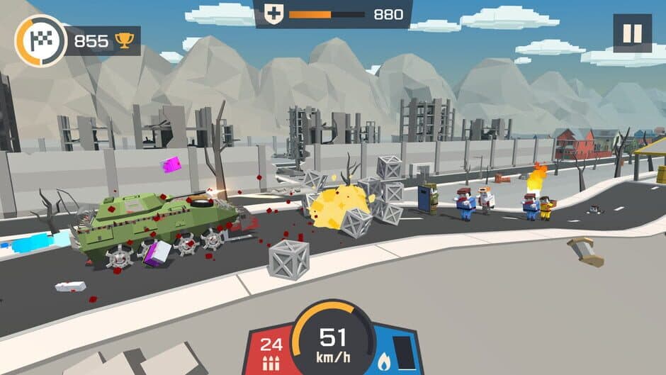 Zombie Derby: Pixel Survival screenshot 5