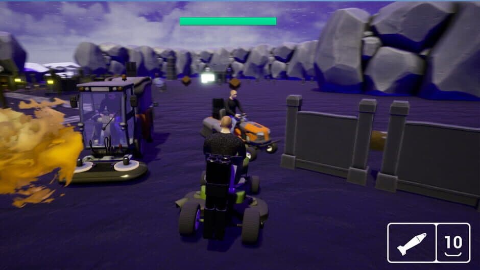 Lawnmower Game: Battle screenshot 4