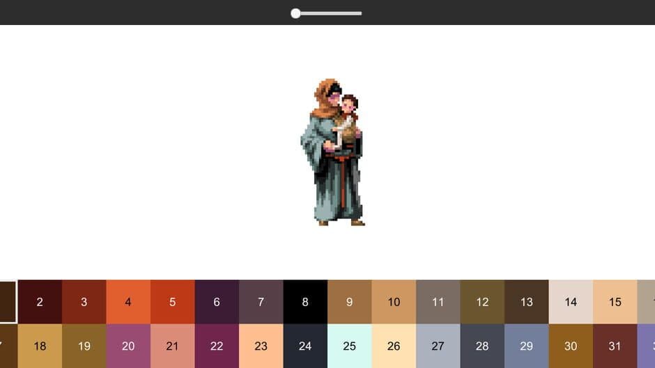 Coloring Pixel: Fantasy Characters screenshot 2