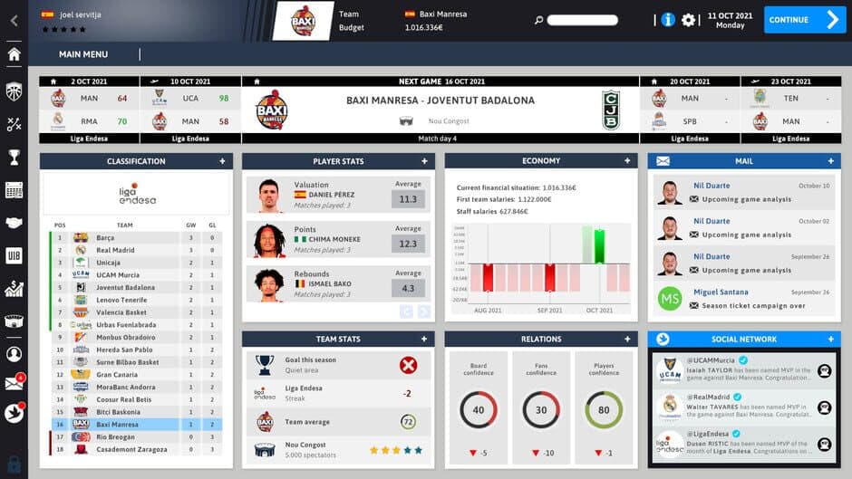International Basketball Manager 22 screenshot 1
