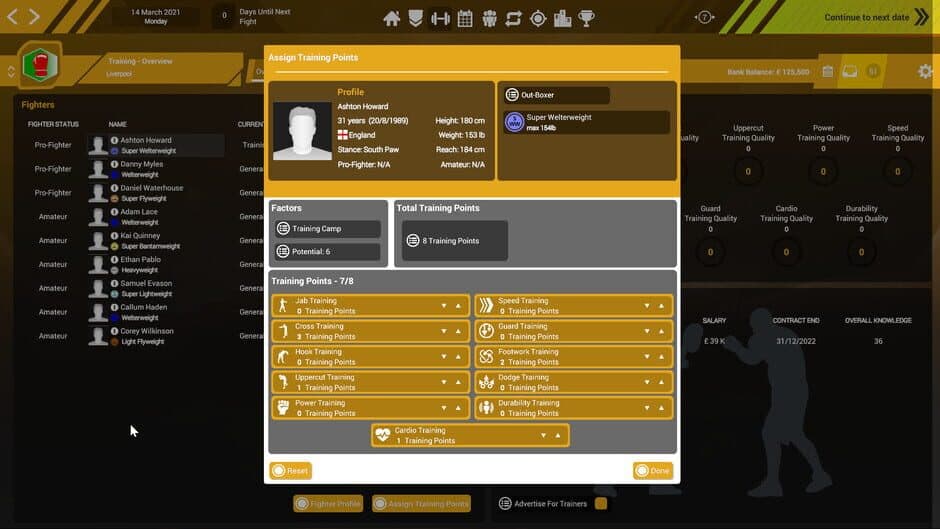 Boxing Club Manager screenshot 1